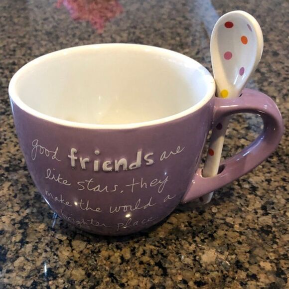 Good Friends Mug with Spoon - Picture 1 of 2